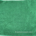 Tapis de salle de bain de chenille verts anti-dérapage